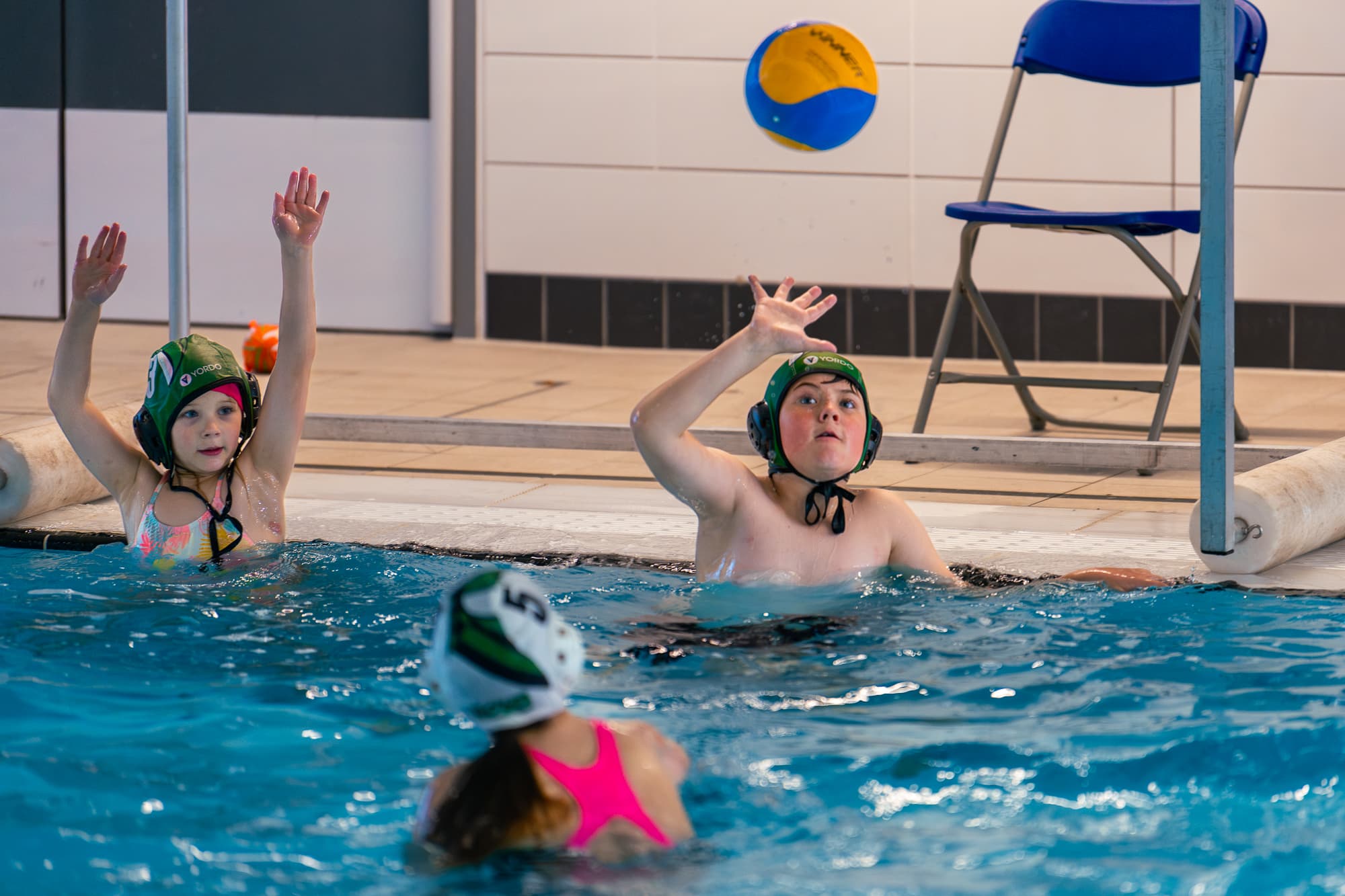 Kids enjoying aquaball